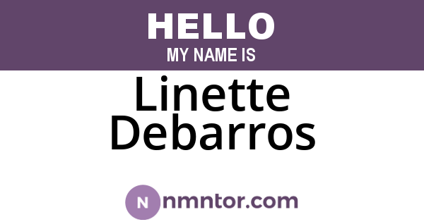 Linette Debarros
