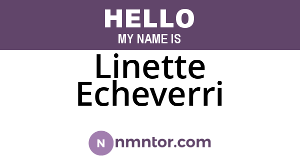 Linette Echeverri