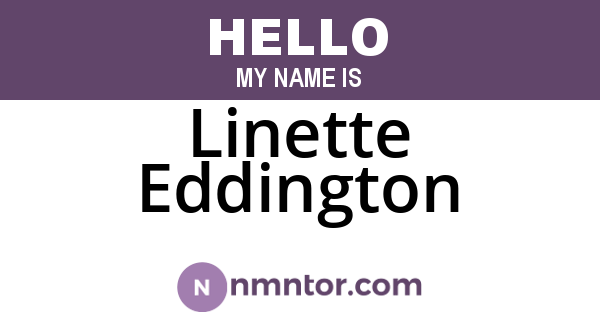 Linette Eddington