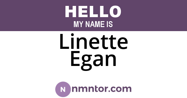 Linette Egan