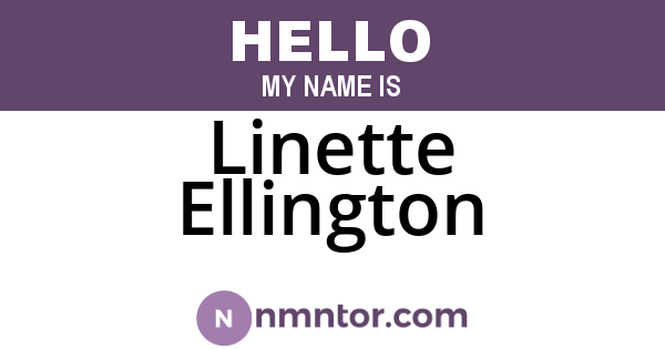Linette Ellington