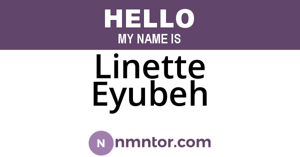 Linette Eyubeh