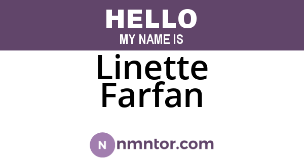 Linette Farfan