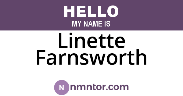 Linette Farnsworth
