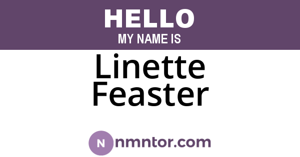 Linette Feaster
