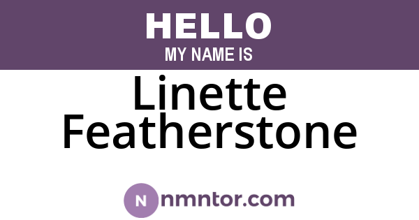 Linette Featherstone