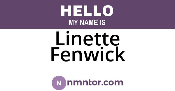 Linette Fenwick