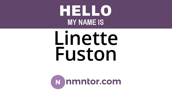 Linette Fuston