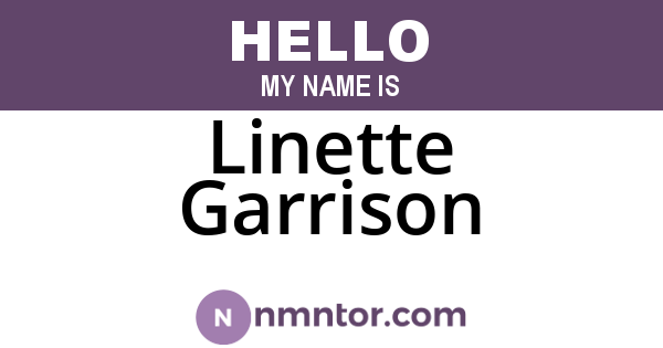 Linette Garrison