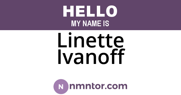 Linette Ivanoff