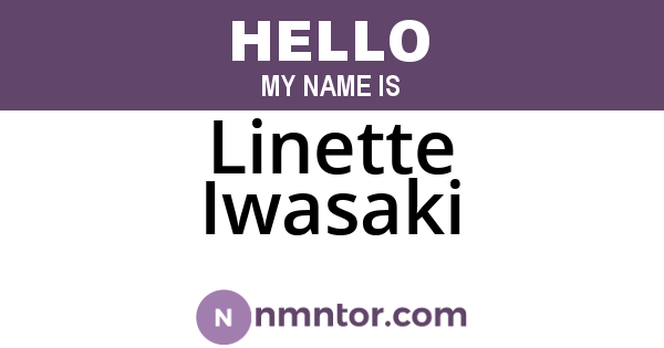 Linette Iwasaki