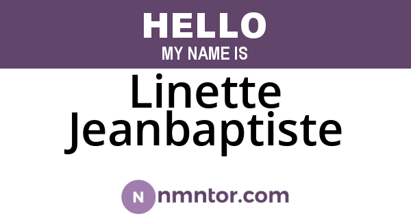 Linette Jeanbaptiste