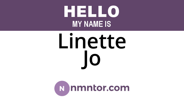 Linette Jo