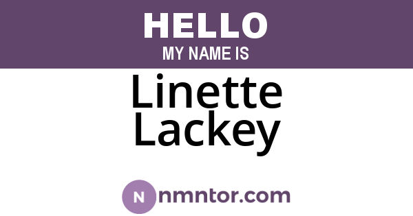 Linette Lackey