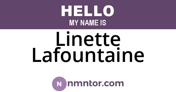 Linette Lafountaine