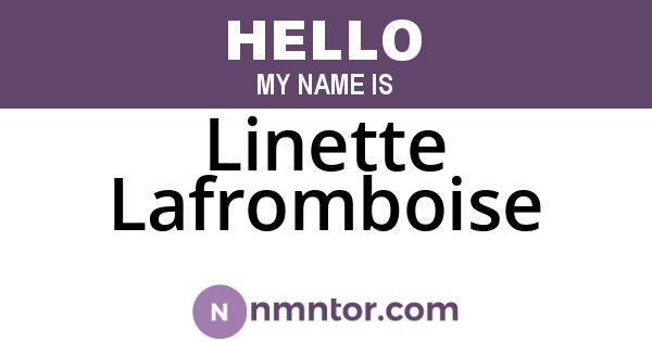 Linette Lafromboise