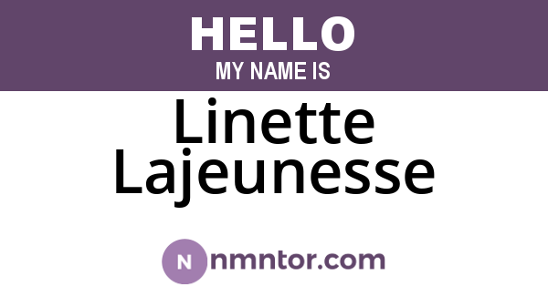 Linette Lajeunesse