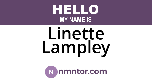 Linette Lampley