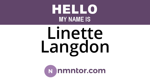 Linette Langdon