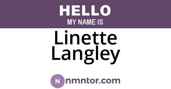 Linette Langley