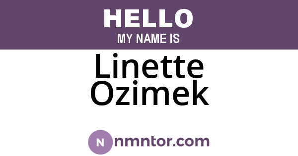 Linette Ozimek