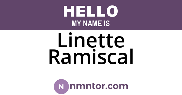 Linette Ramiscal