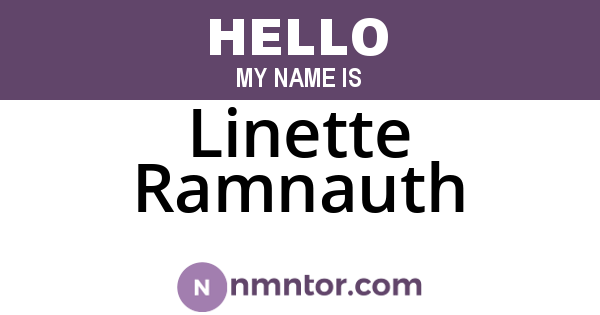 Linette Ramnauth