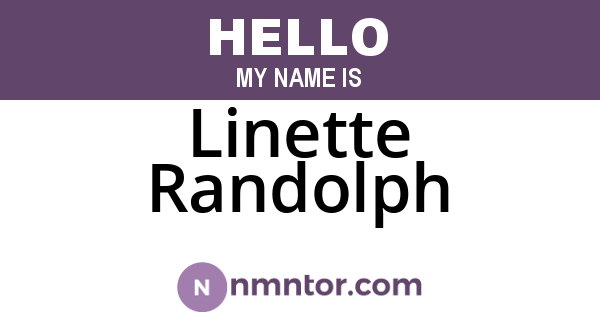 Linette Randolph
