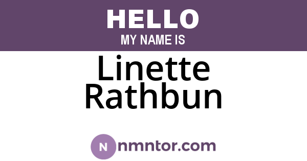 Linette Rathbun