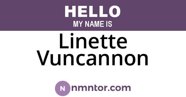 Linette Vuncannon