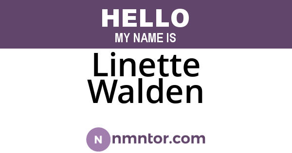 Linette Walden