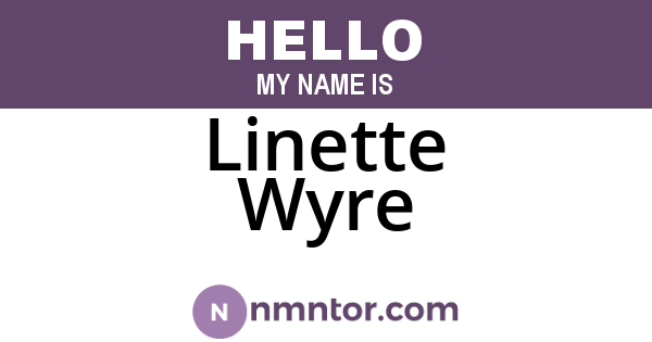 Linette Wyre