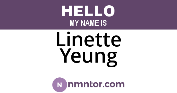 Linette Yeung