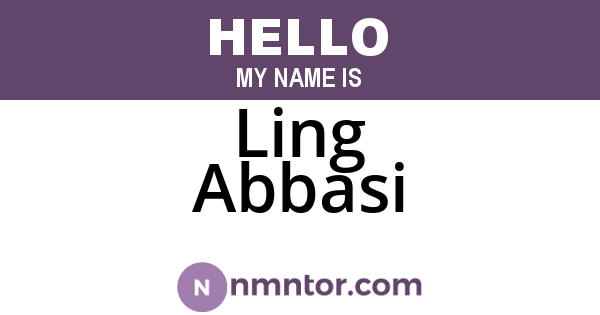Ling Abbasi