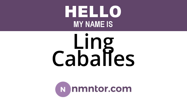 Ling Caballes