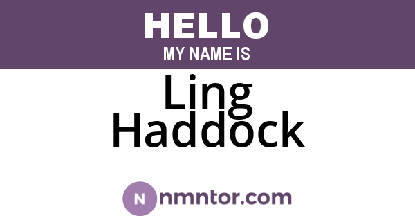 Ling Haddock