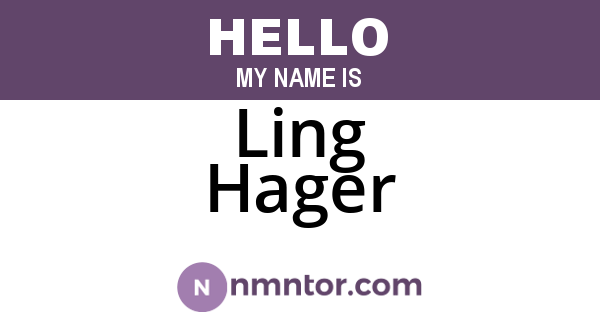 Ling Hager