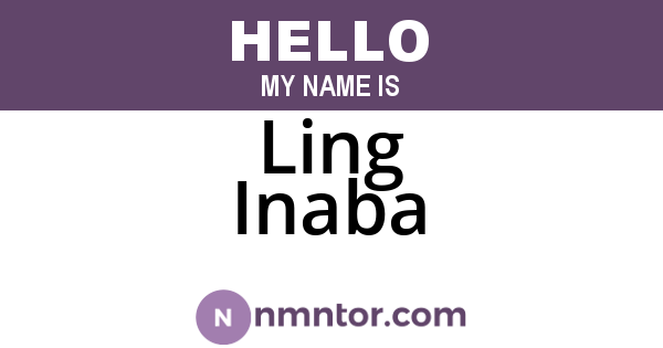 Ling Inaba