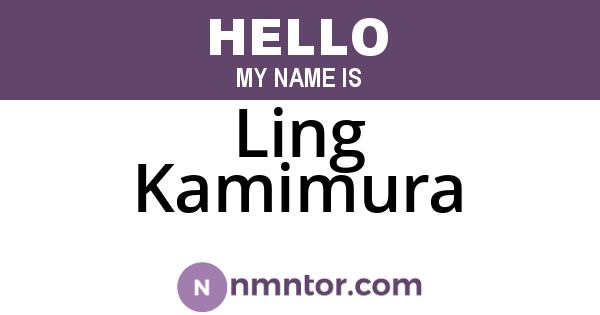 Ling Kamimura