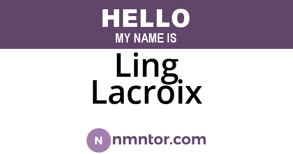 Ling Lacroix
