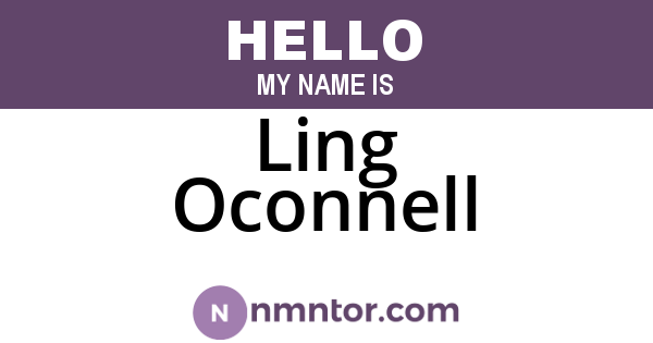 Ling Oconnell