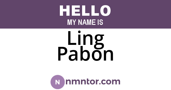 Ling Pabon
