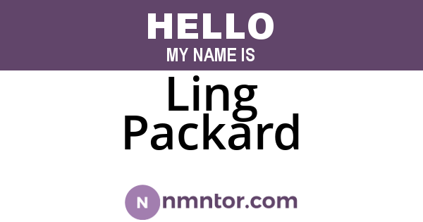 Ling Packard