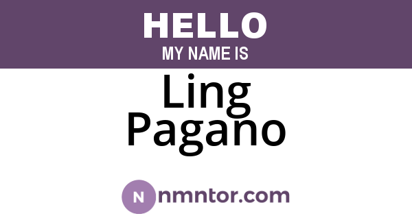 Ling Pagano