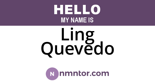 Ling Quevedo