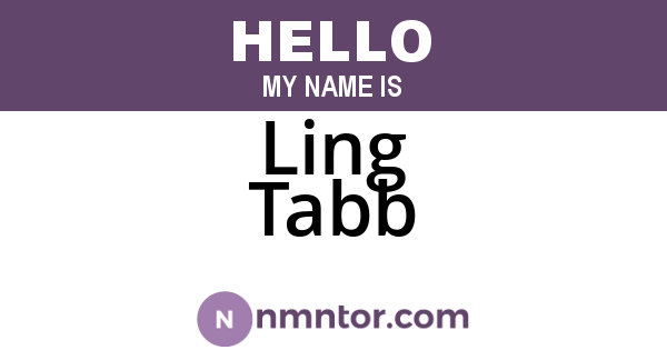 Ling Tabb