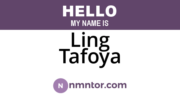 Ling Tafoya