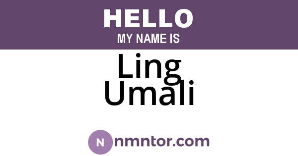Ling Umali