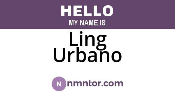 Ling Urbano