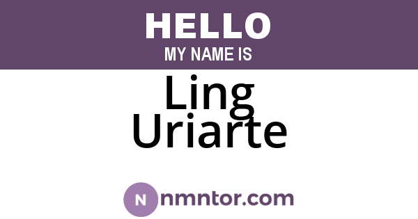 Ling Uriarte